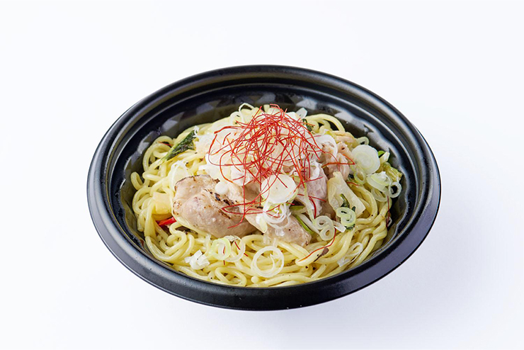 三元豚ネギ塩カルビ塩焼きそば